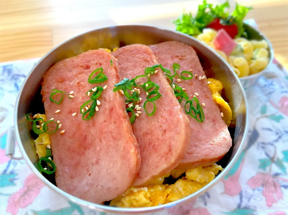 JKスパム丼＆マカロニサラダ弁当|Topollinoさん