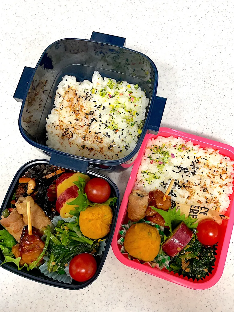 女子高生と男子高生のお弁当|料理嫌いなおかあさんさん