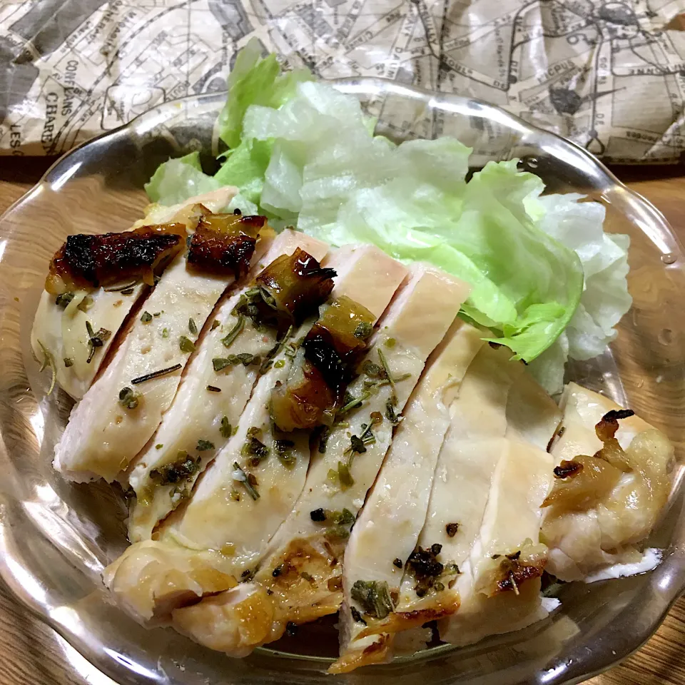 Snapdishの料理写真:2021/06/08 魚焼きグリルでローストチキン|kykyさん