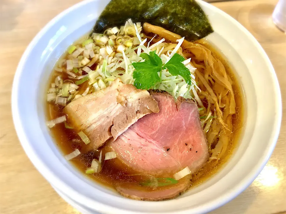 醤油ラーメン(大) 平打麺選択|リフルシャッフルさん