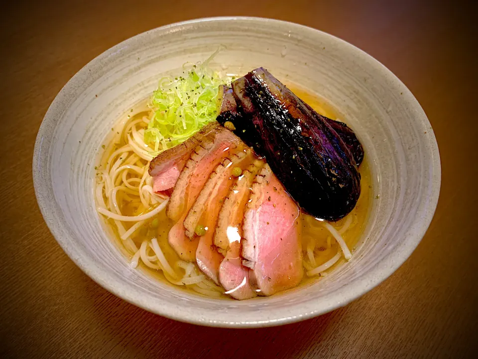 冷し鴨茄子そうめん|半田手延べそうめんの店 阿波や壱兆さん