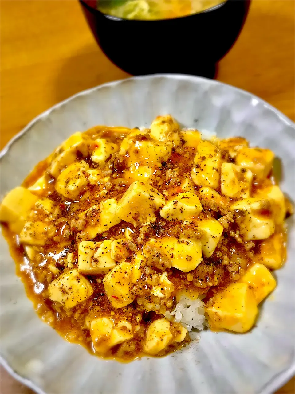 ヒバーチ麻婆豆腐丼|deekay71さん