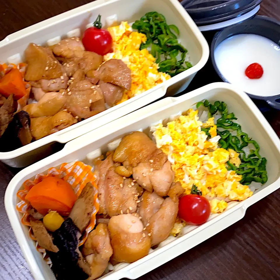 Snapdishの料理写真:鶏照り焼き丼弁当|minaさん