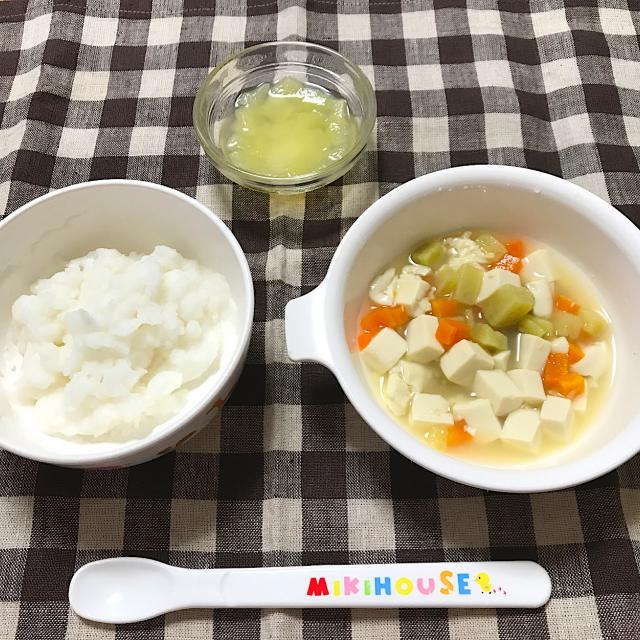 離乳食 赤ちゃんのおかゆフリーズドライ 豆腐とさつまいものお味噌汁 キウイ Saya Snapdish スナップディッシュ Id 5givka