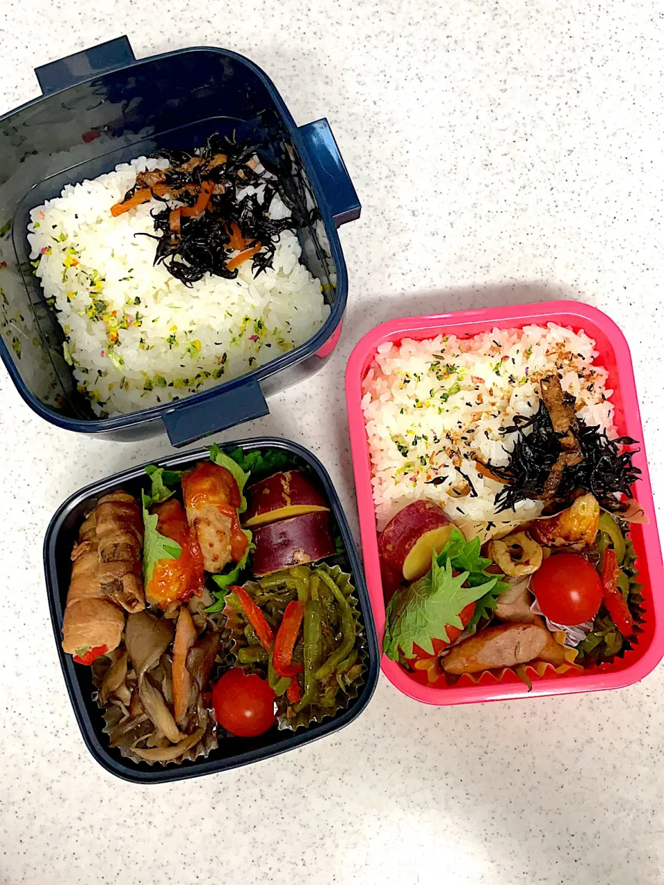 女子高生と男子高生のお弁当|料理嫌いなおかあさんさん