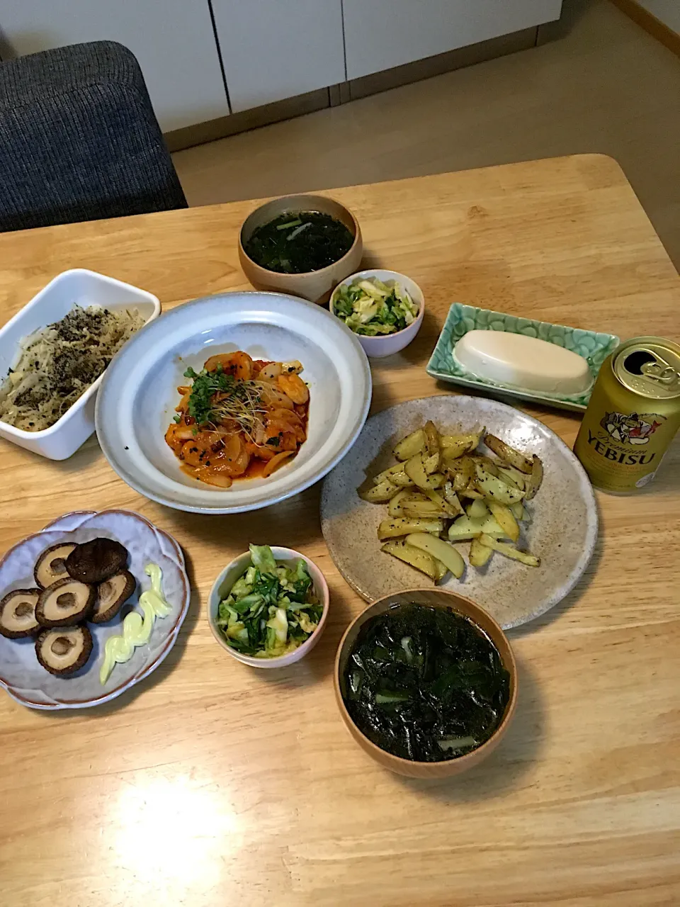 Snapdishの料理写真:昨日の晩ごはん(*☻-☻*)|さくたえさん