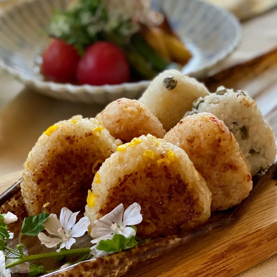 🌈🍙🌿幸せ夏ごはん ①. 🍙焼きおにぎり|ゆきぽん@ゆきの家飲み料理さん