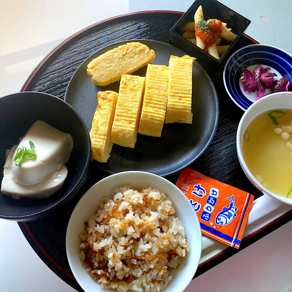 だし巻き定食風のお昼ごはん|Kさん