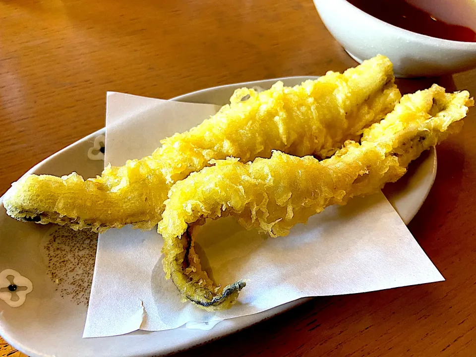 浜の料理店 泉州海鮮 きんちゃく家 穴子天♥️|ナナさん