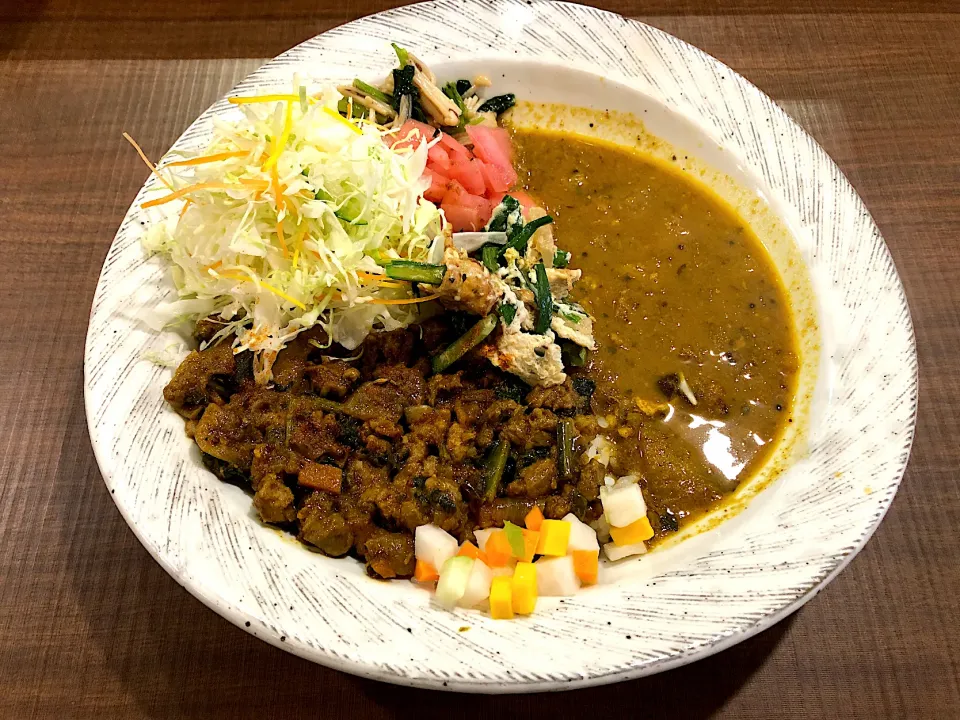 ラム肉と香味野菜のキーマカレー野菜増量|しのぶさん