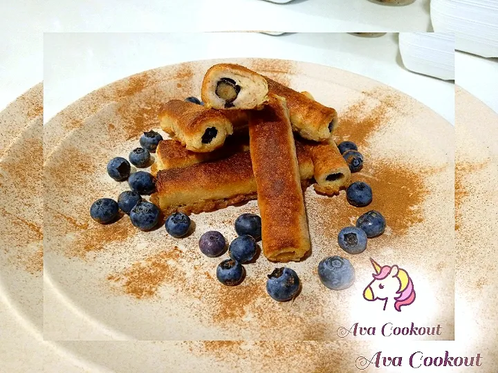 Snapdishの料理写真:Blueberry Rolls|Averine Micheleさん