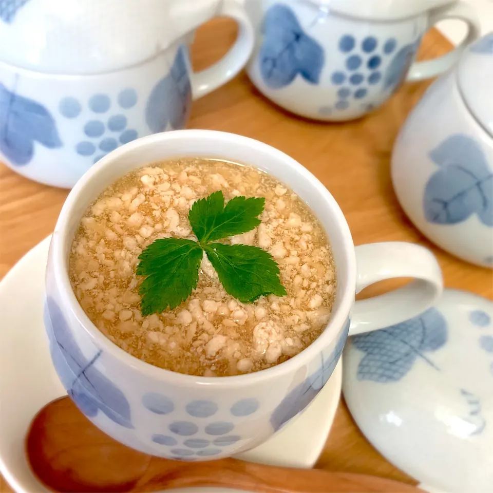 鶏そぼろのあんかけ茶碗蒸し|chicaocafeさん