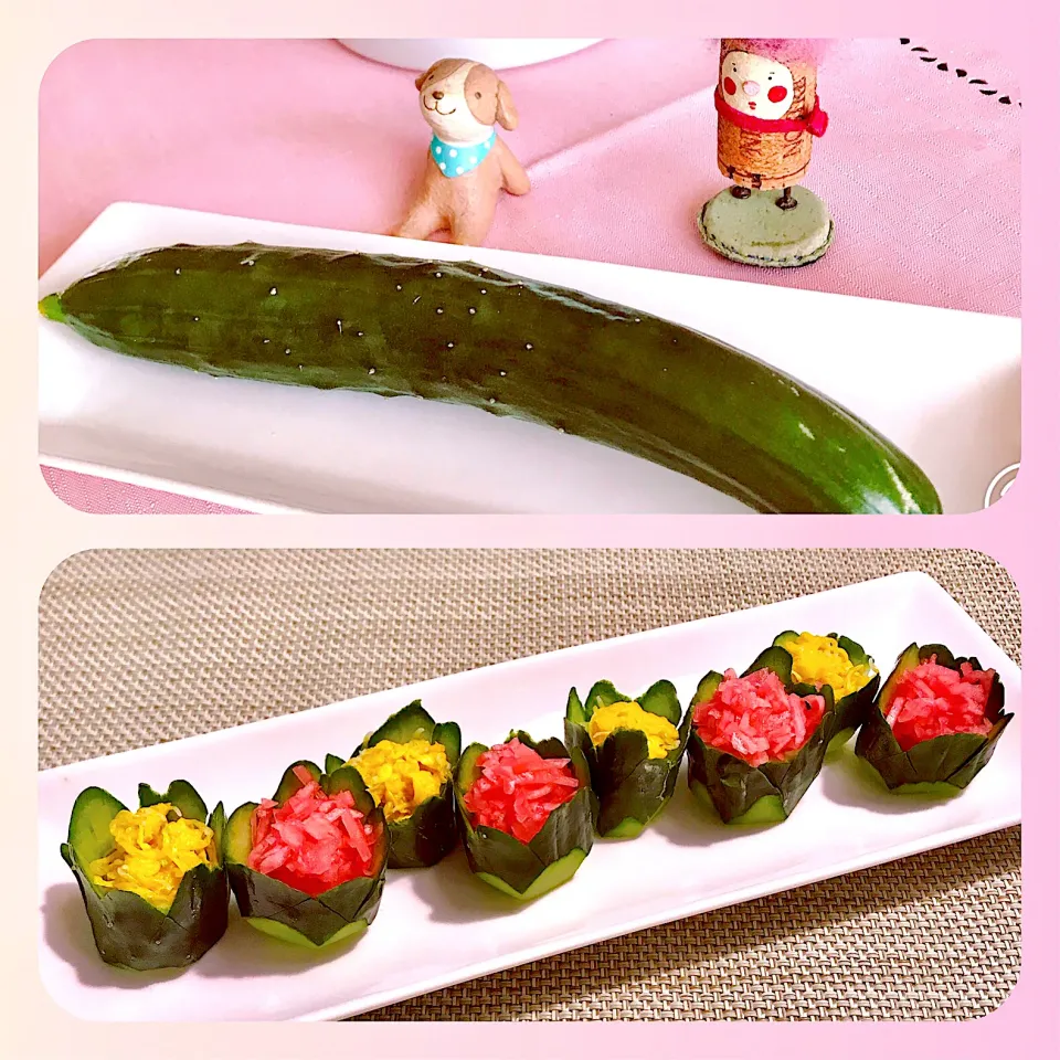 💓可愛い採れたてプレゼント🥒キュウリのオードブル🥒|ちゃべさん