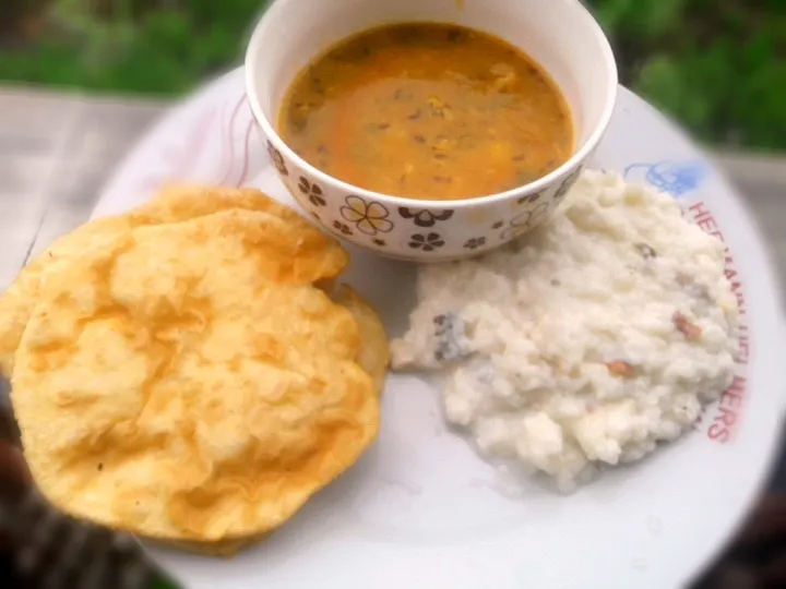 kheer,  puri, tarkari🥣🍚
|manさん