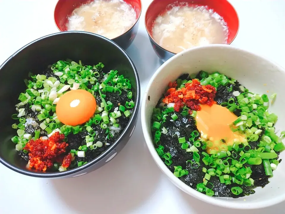 葱たっぷりしらす海苔丼|☘️みどり食堂さん