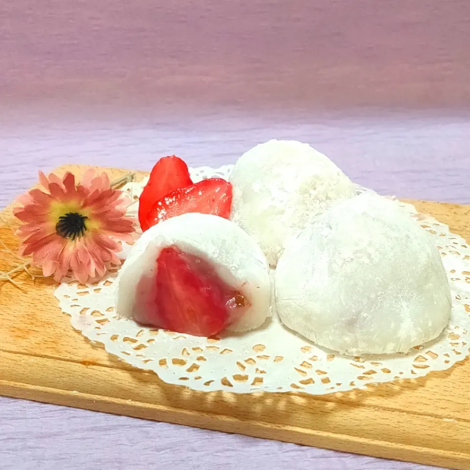 ダーリン作⸜🌷︎⸝‍
初めての．桜あんの
いちご大福( '-' 🍓 )|キャサリンさん