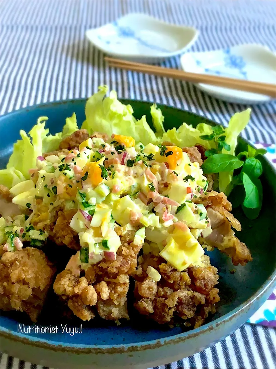 鶏の唐揚げ　カラフルタルタルソース|ゆーこどんさん