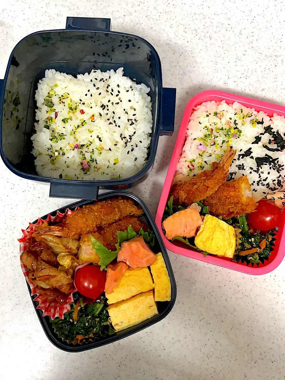 女子高生と男子高生のお弁当|料理嫌いなおかあさんさん