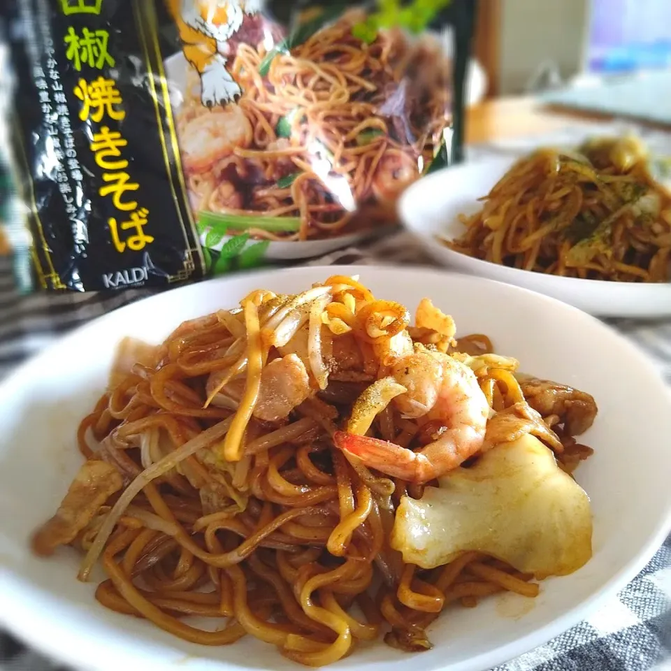 KALDIの山椒焼きそば(✯ᴗ✯)|とまと🍅さん