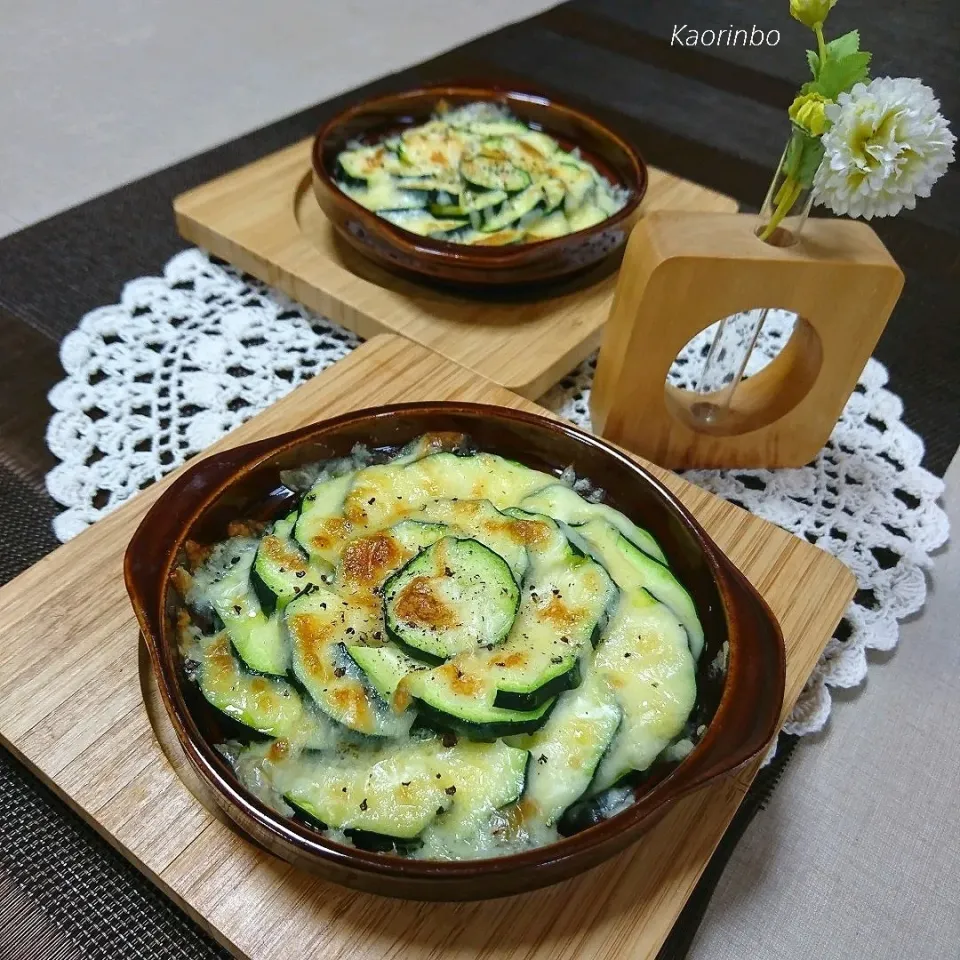 ズッキーニのチーズ焼き🥒|Kaorinboさん