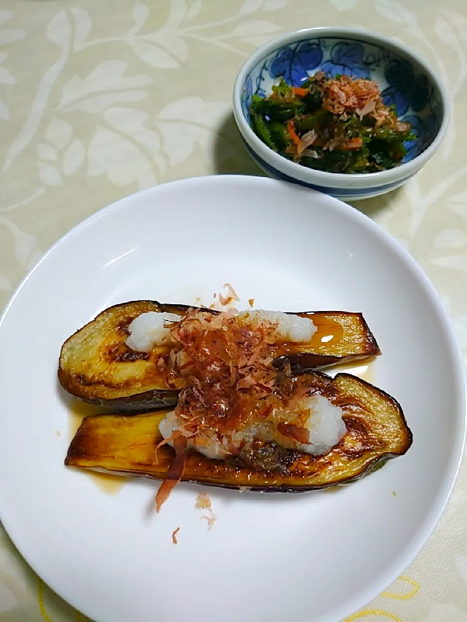 なすの焼き物
ほうれん草お浸し|🍒ふみりん🍒さん