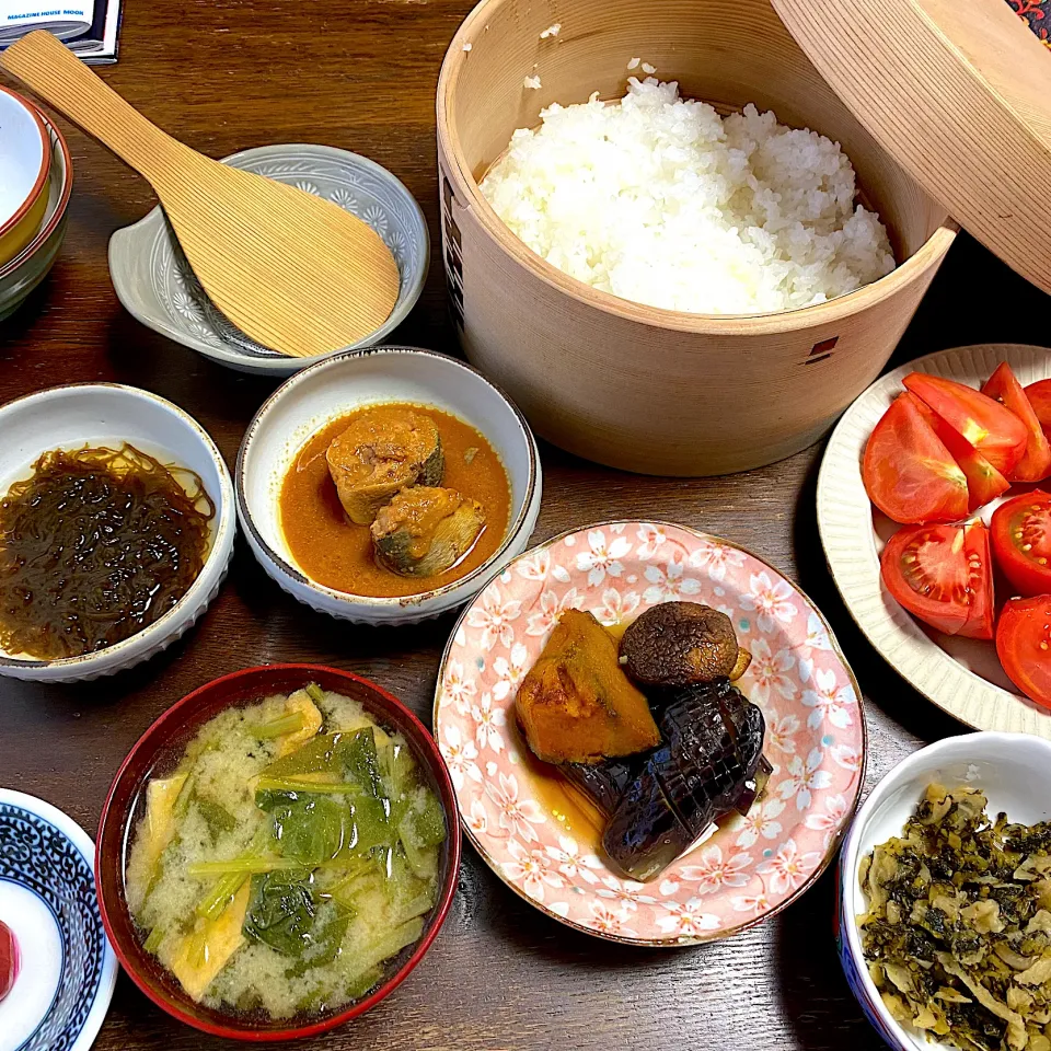 おひつのご飯　おかずいろいろ|うさママさん