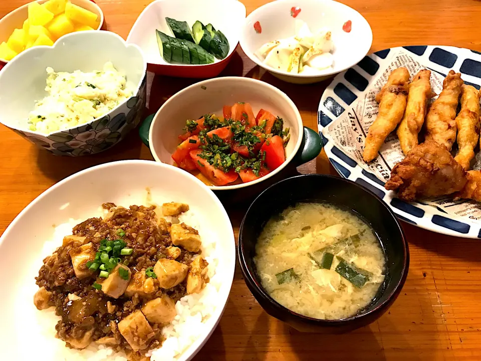 麻婆丼|だんご3兄弟さん