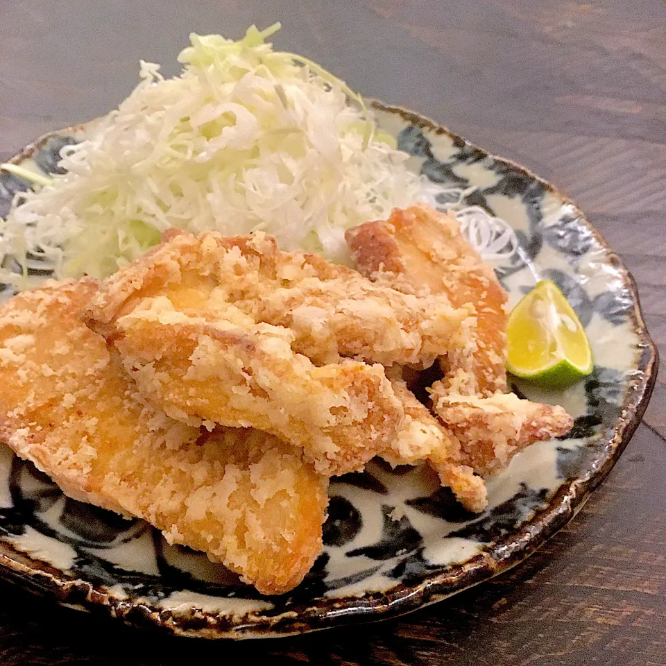 Snapdishの料理写真:鶏胸肉のから揚げ　サクフワ食感|イナコさん