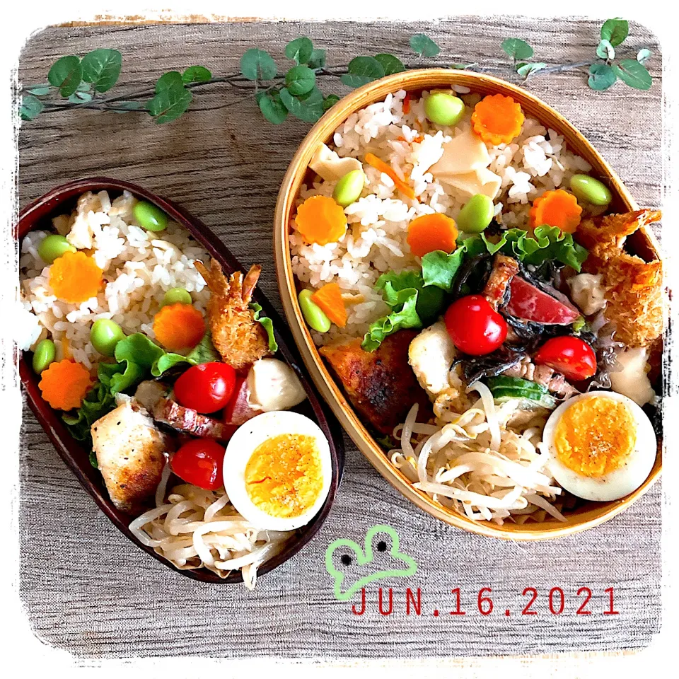 6/16 ☺︎☺︎ 筍ご飯＆カジキのムニエル弁当✩.*˚|jon2さん