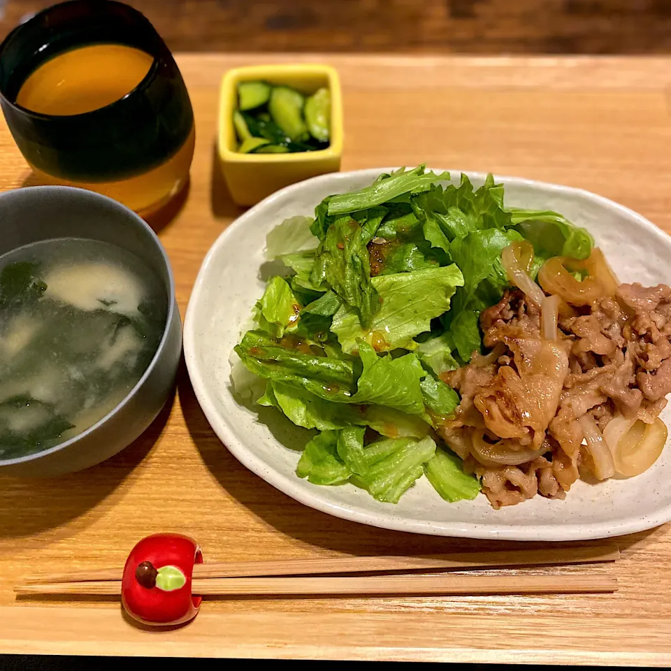 Snapdishの料理写真:豚肉の生姜焼き|なつこさん