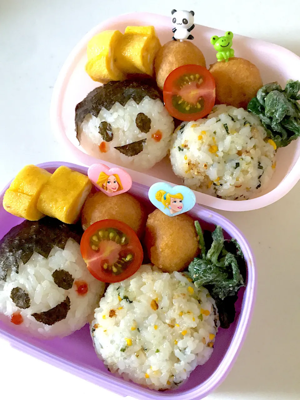 娘たち(年少•1歳児)弁当👧👶 21'0617|ももち弁当🍙さん