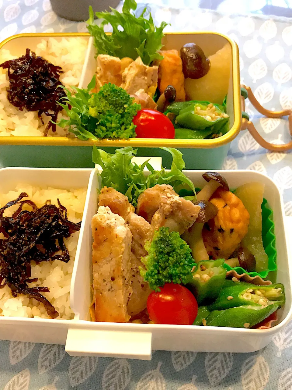 2021.6.17  ＊今日のお弁当＊おくらの煮浸し＊|rinrin*mama*さん