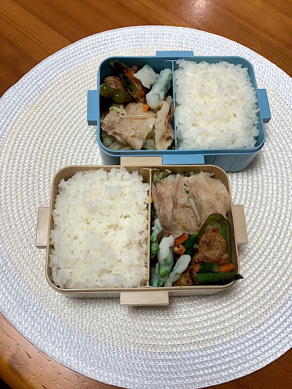 Snapdishの料理写真:豚肉&野菜蒸し弁当|Mzkさん