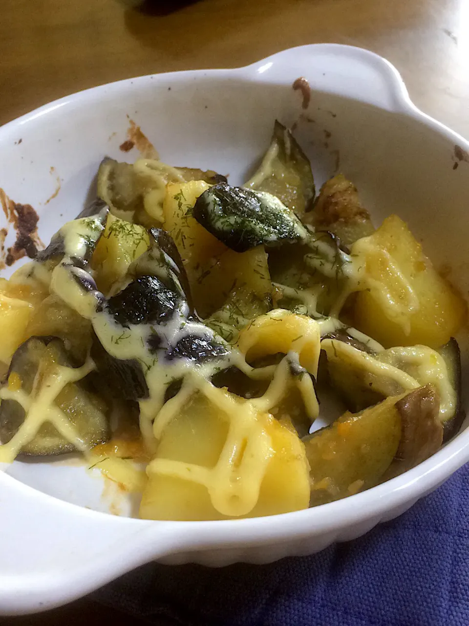 なすとじゃがいもの味噌マヨ焼き🍆🥔|ringonamaさん