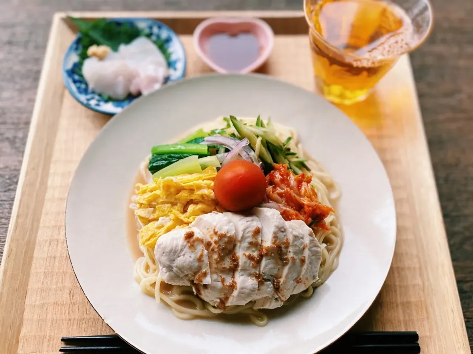 Snapdishの料理写真:糖質0g麺の冷やし中華|hibi_apeさん