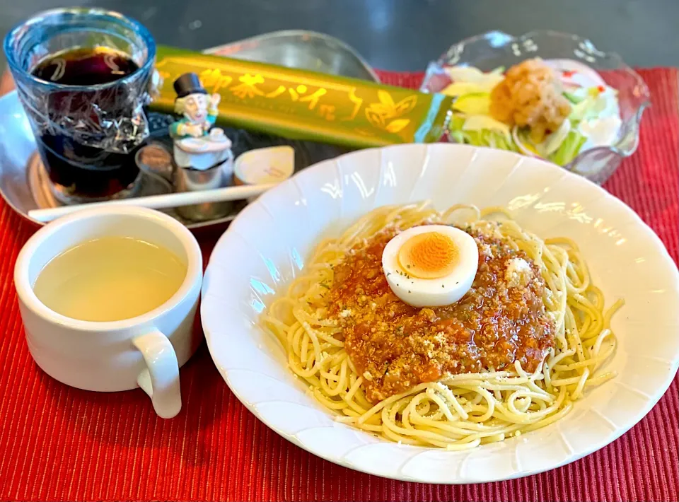 Snapdishの料理写真:ミートソーススパゲティ　Cook House Tsubaki|Toshimasa Chibaさん