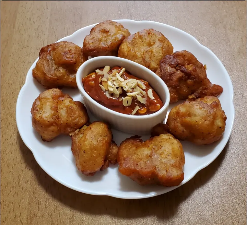 デュカトマトディップで頂くチキン|ナナさん