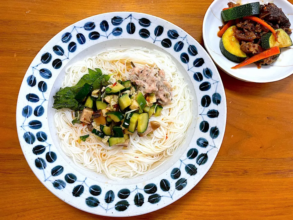 やばい漬けそうめん＆プルコギ|まさん