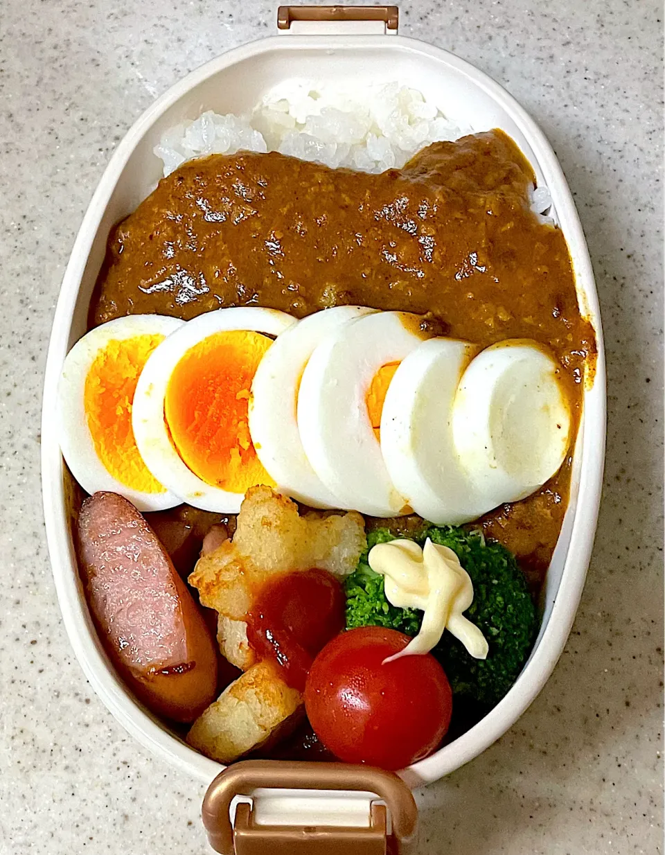 Snapdishの料理写真:キーマカレー弁当|besさん