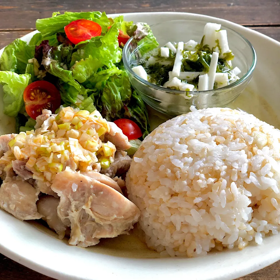 無水鍋で炊いたカオマンガイ🍚|おーこ🍅野菜ソムリエの母ちゃんさん