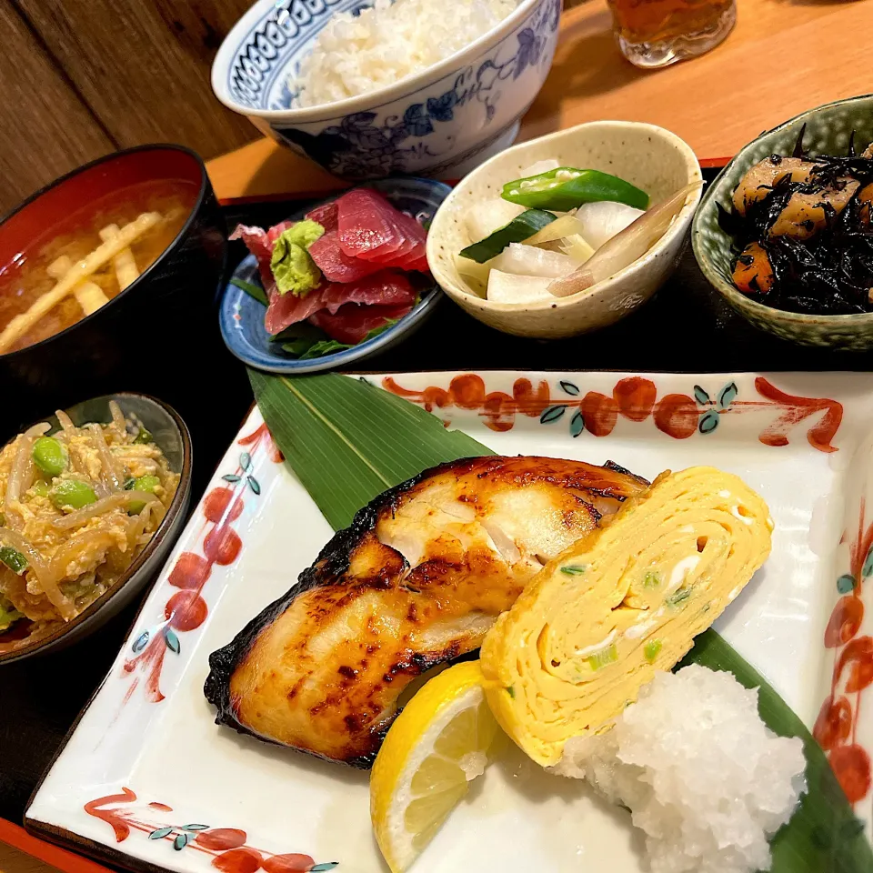 黒むつ西京焼定食@わさび(月島)|塩豚骨さん