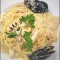 tagliatelle 🍝au fruit de mer 🐙🐌🐚🦂|sousouさん