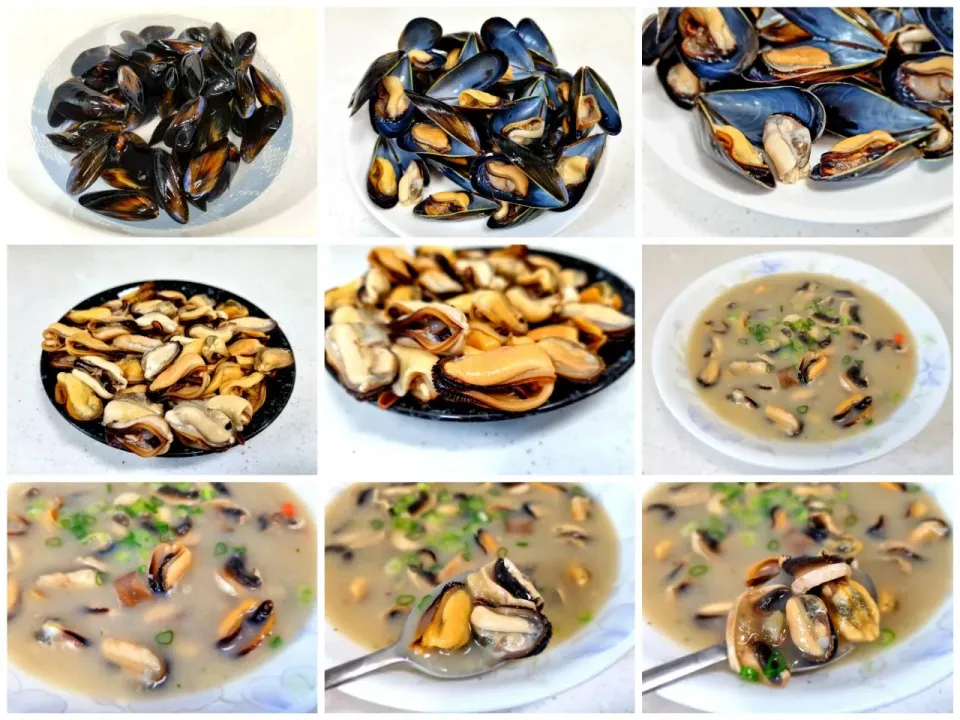 Snapdishの料理写真:mushroom cream soup with mussels|steven z.y.さん