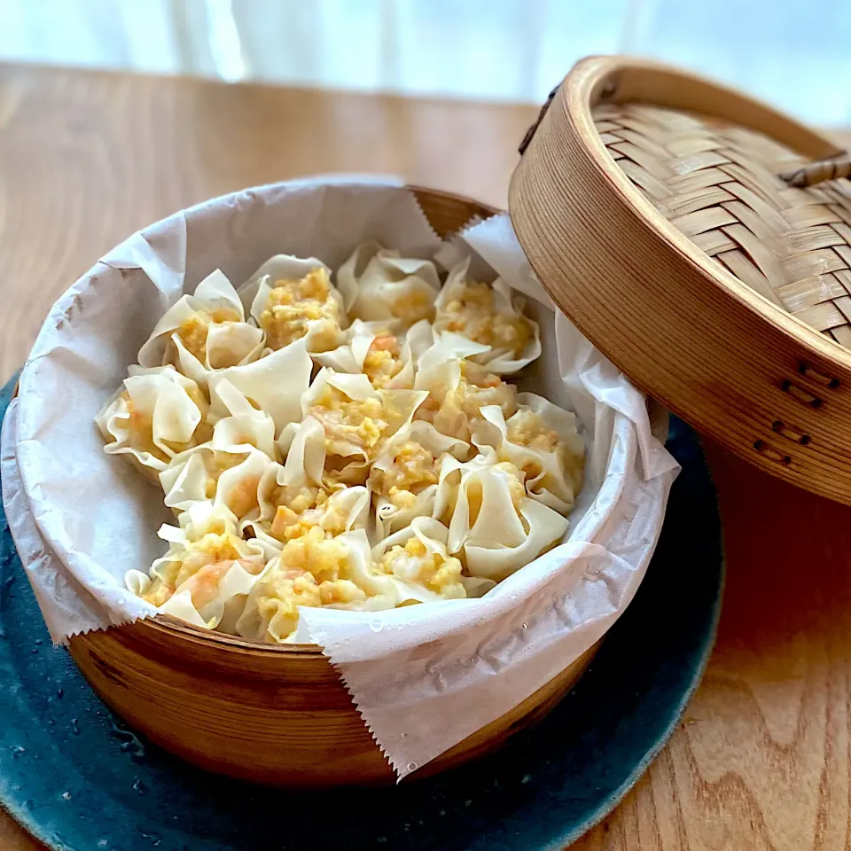 家族みんなで作りました＊海老の焼売＊【せいろ蒸し料理】|yu papaさん