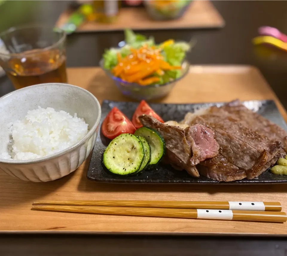 父の日メニュー！和牛ステーキ🥩|ちぐあささん