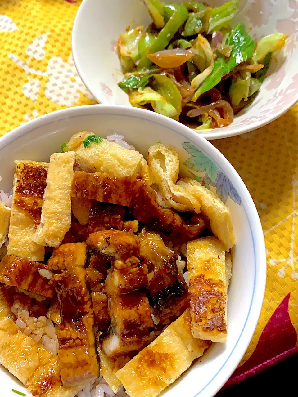 鰻のひつまぶし風　野菜の味噌炒め|掛谷節子さん