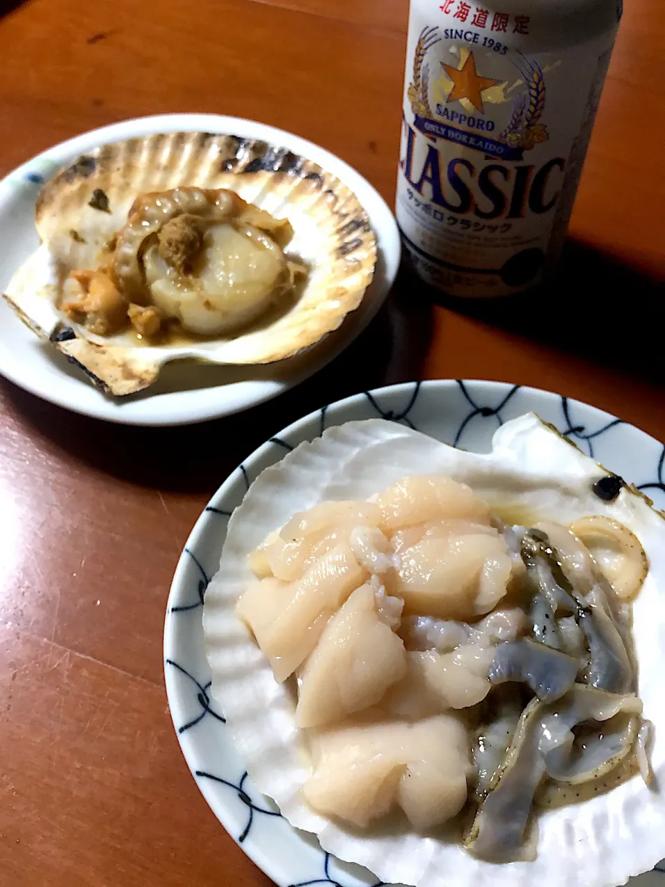 Snapdishの料理写真:増毛産帆立刺身|Miekoさん