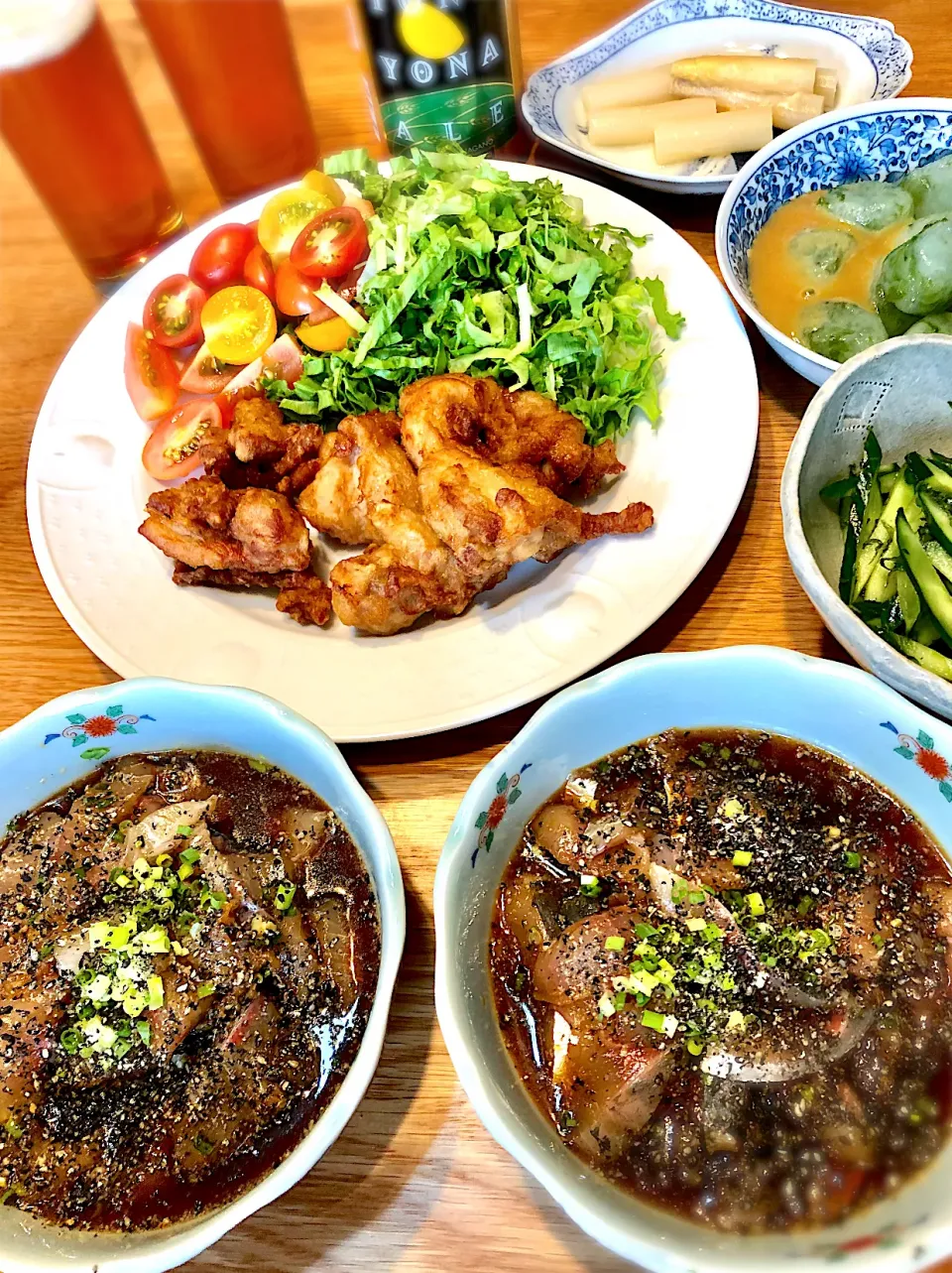 リュウキュウ２種（鯵・カンパチ）　鶏唐揚げ|じゅんさんさん