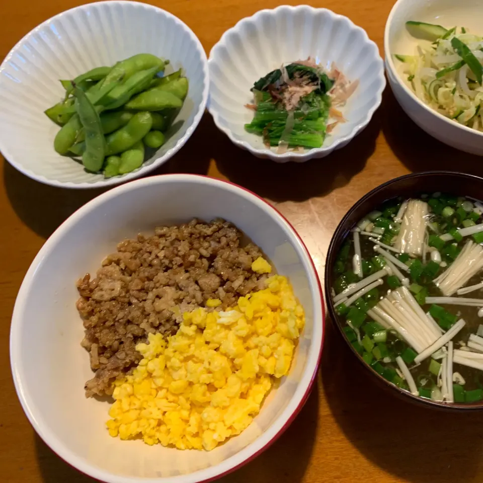 二色丼の夕飯　6/20|あっちゃんさん