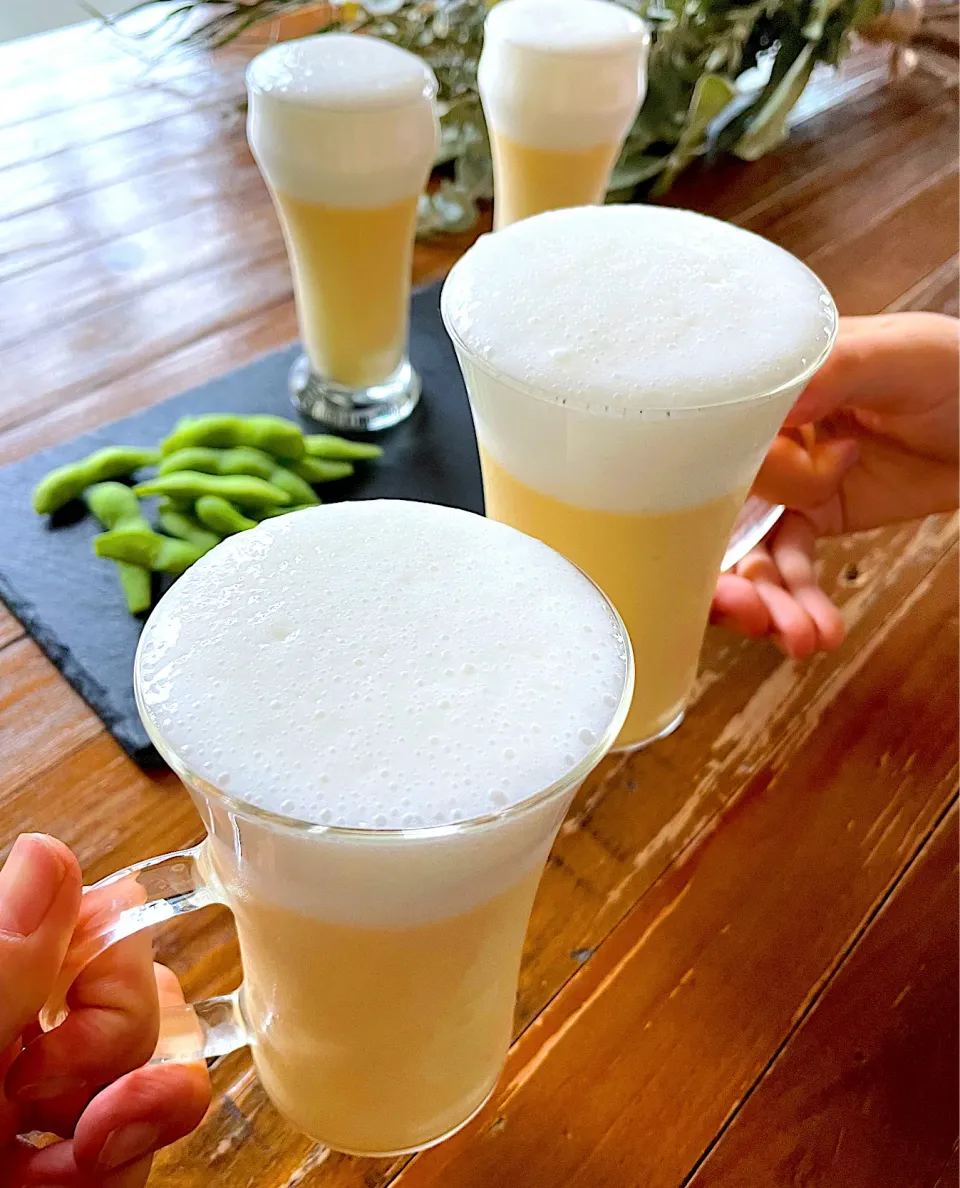 Snapdishの料理写真:生クリーム不使用　ビール風マンゴープリン🥭|naruさん